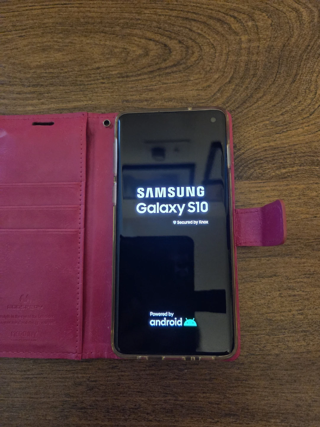 Samsung Galaxy S10 with Goospery Wallet Case