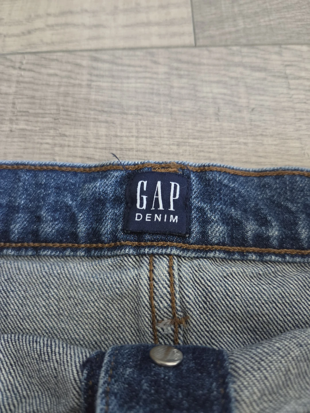 Gap Denim Button-Front Skirt - photo 2