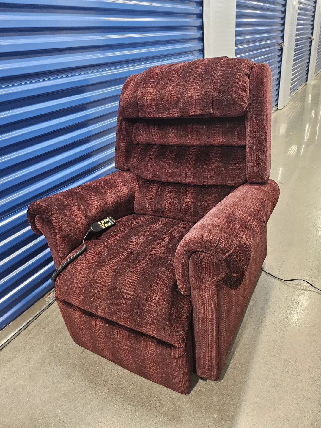 Burgundy Power Lift Recliner