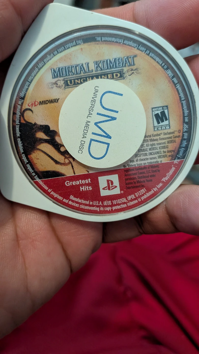 Mortal Kombat Unchained PSP UMD