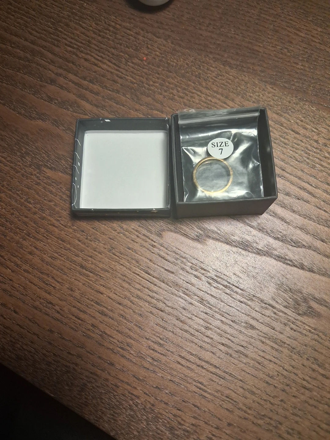 Gold Tone Love Ring
