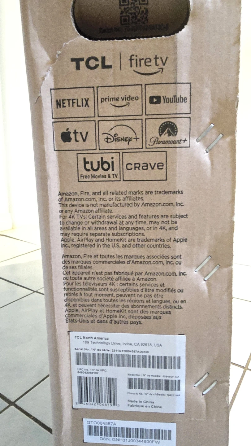 TCL 50" 4K Ultra HD Fire TV S450F