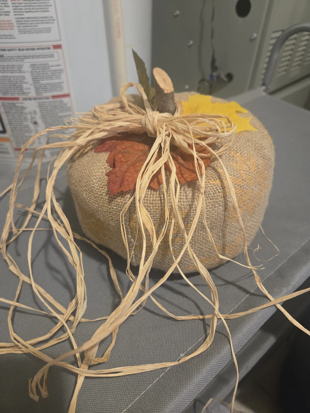 Burlap Decorative Pumpkin