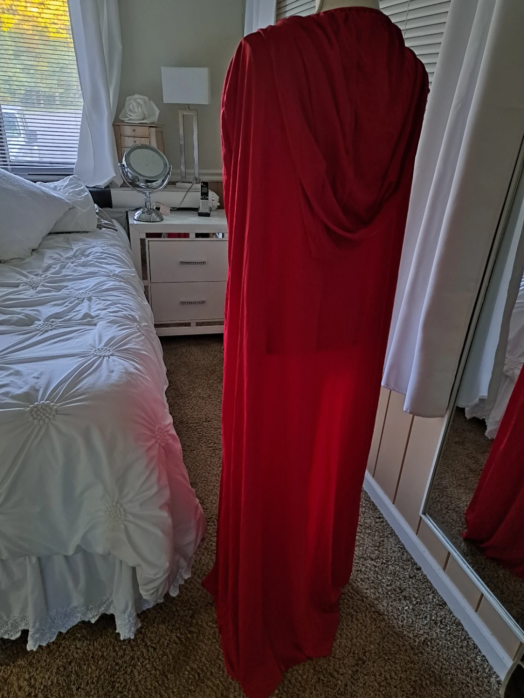 Red Hooded Cape - photo 3