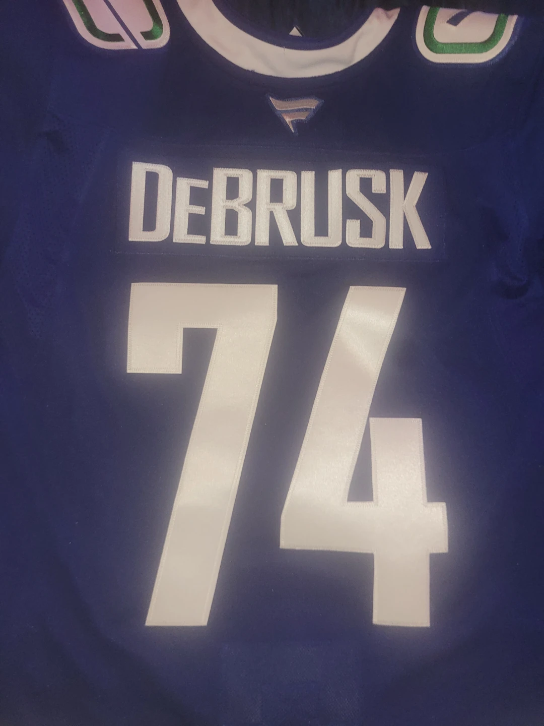 Vancouver Canucks DeBrusk #74 Fanatics Jersey - photo 2
