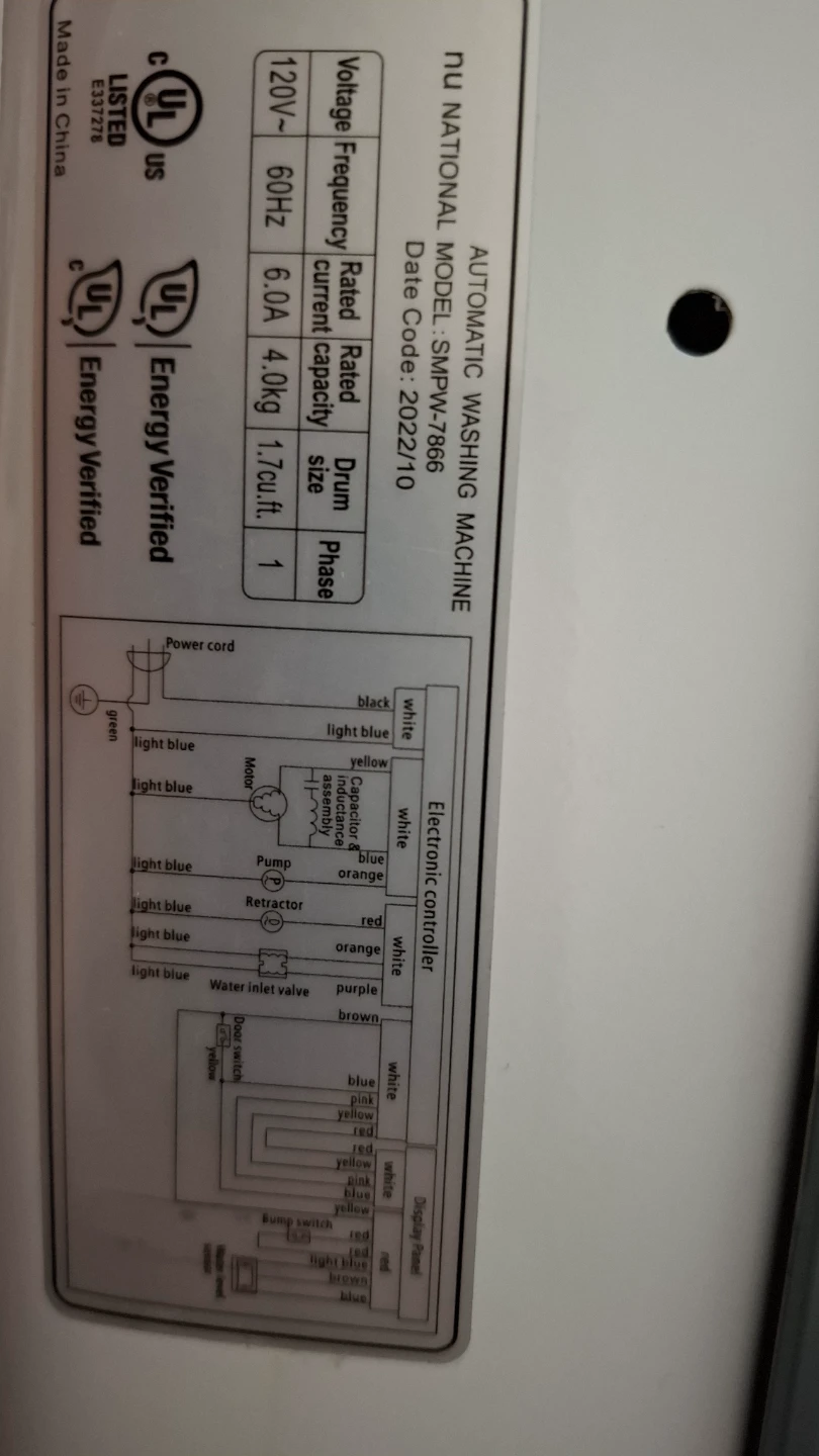 Nu National SMPW-7866 Portable Washing Machine - photo 3