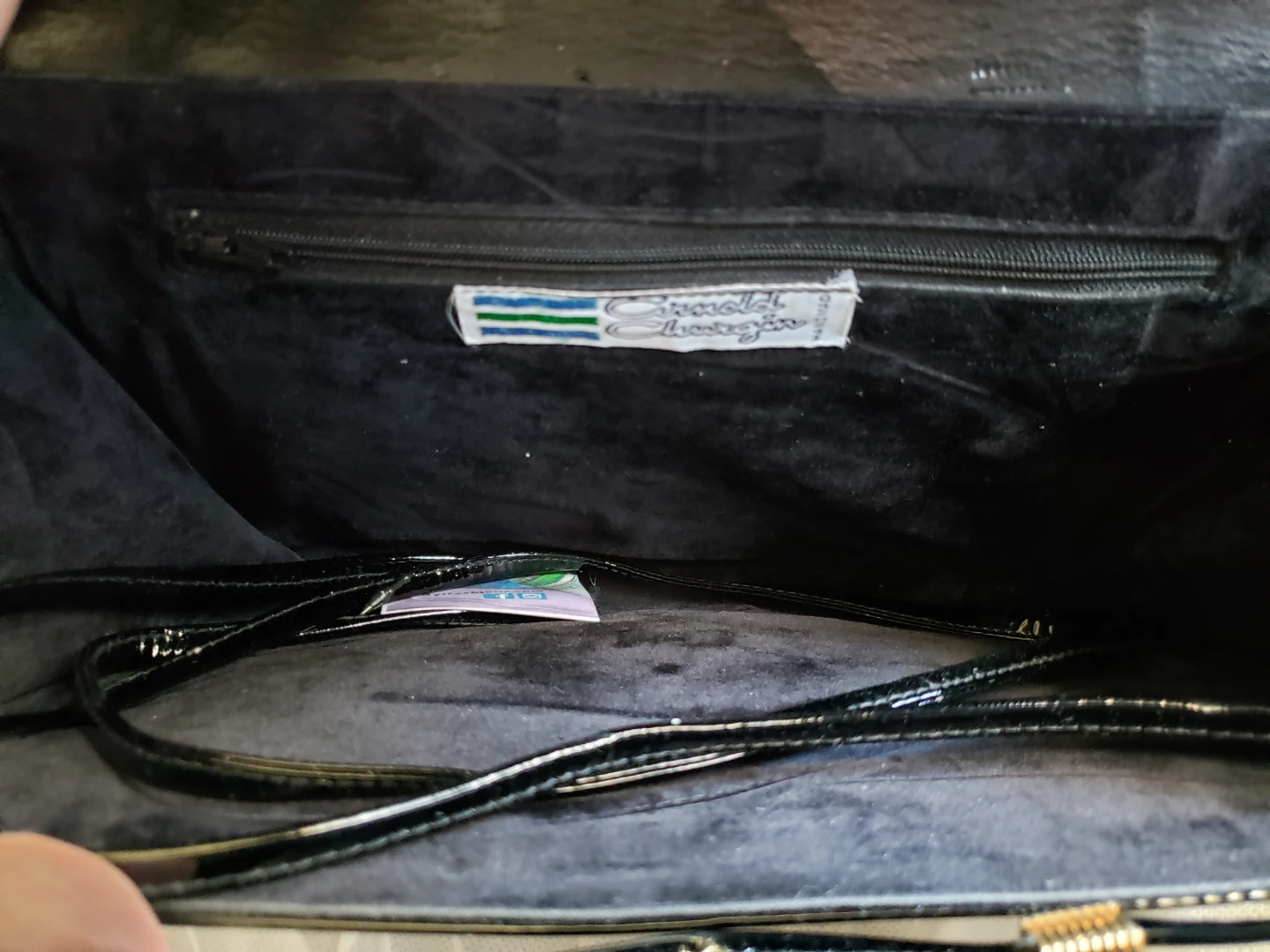 Arnold Churgin Quilted Patent Clutch - photo 3
