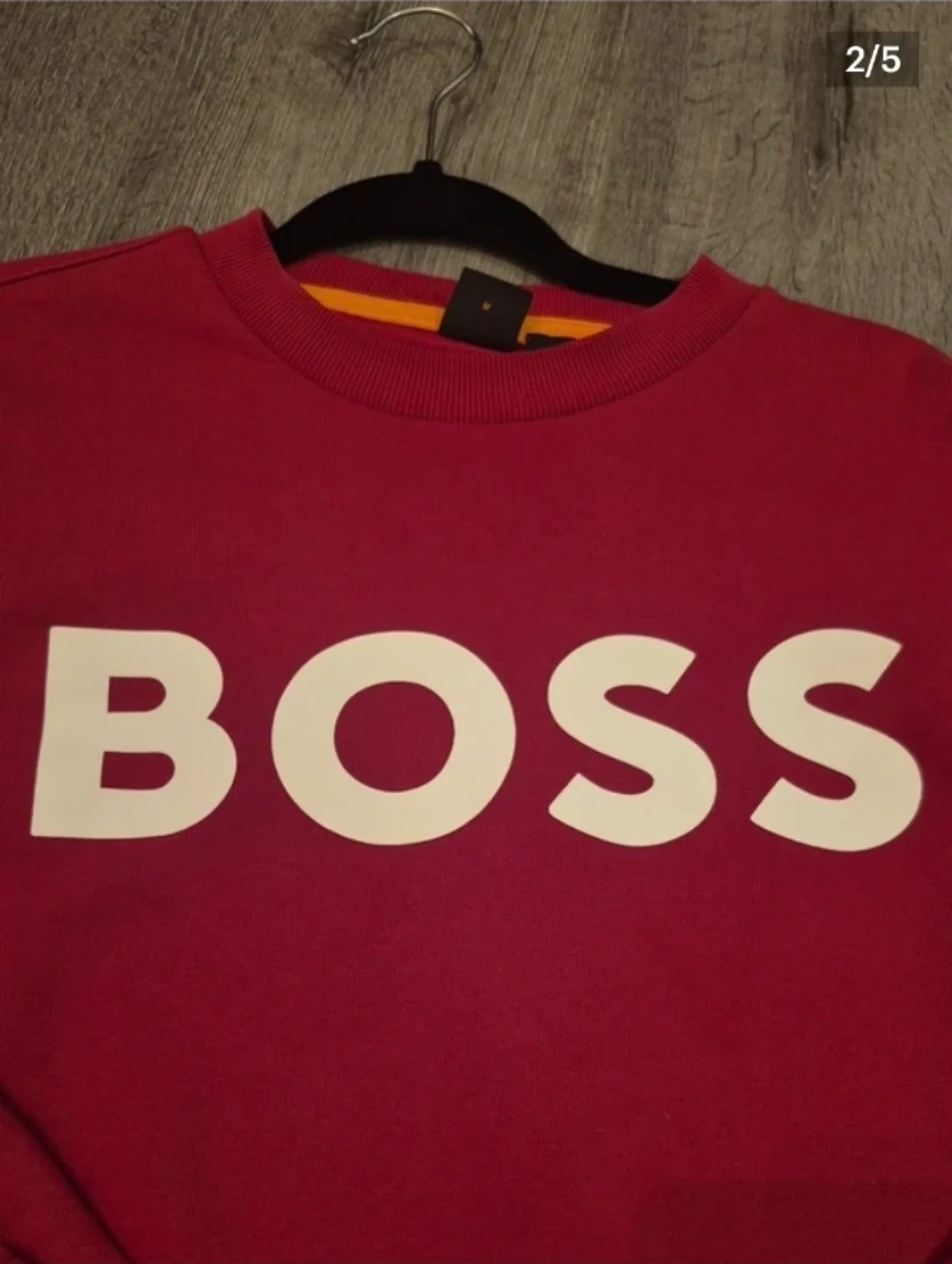 HUGO BOSS Logo Crewneck Sweatshirt -  M Size Long Sleeve - photo 2