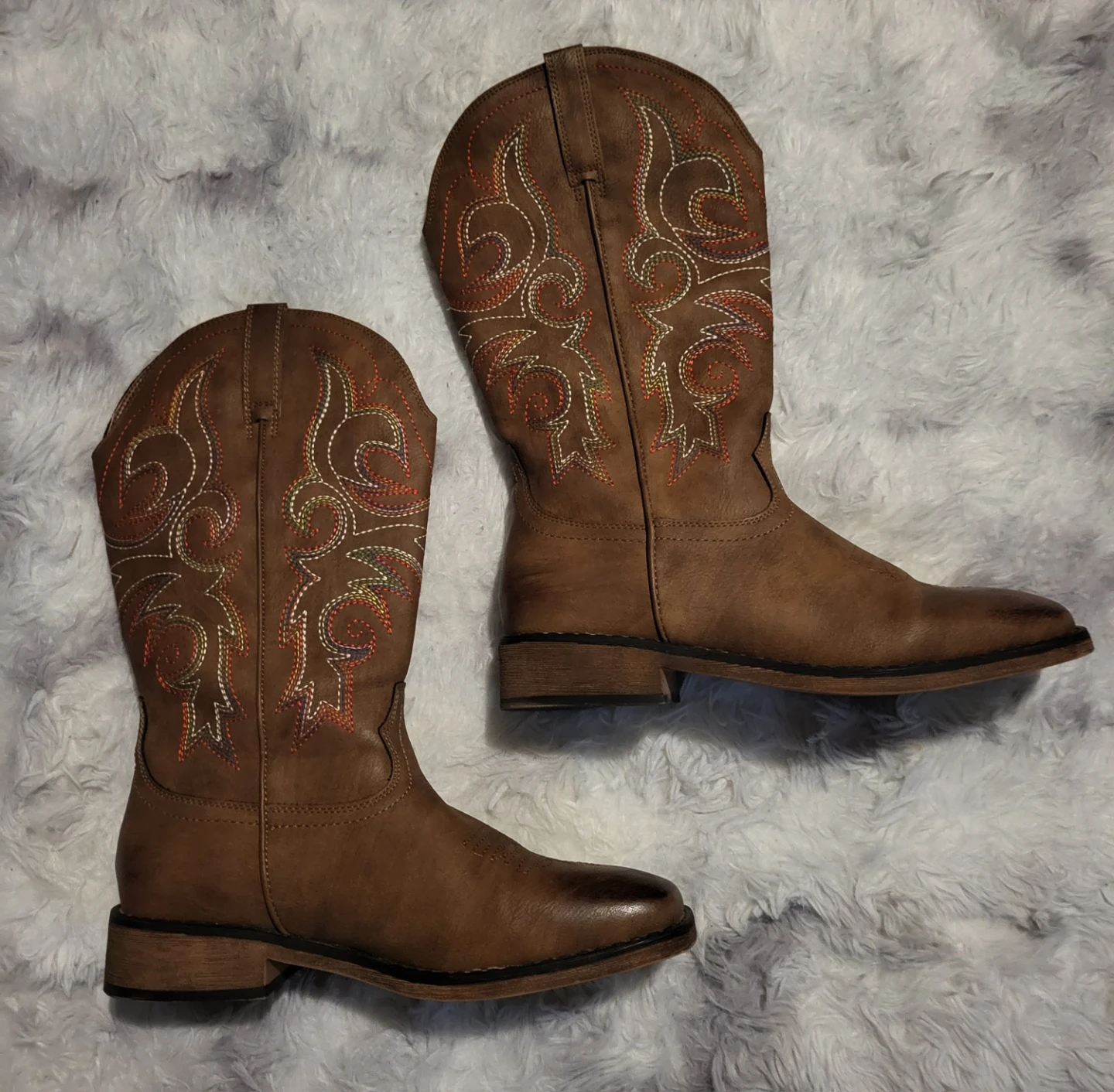 New Brown Western Cowboy Boots Woman's size 9 - photo 4