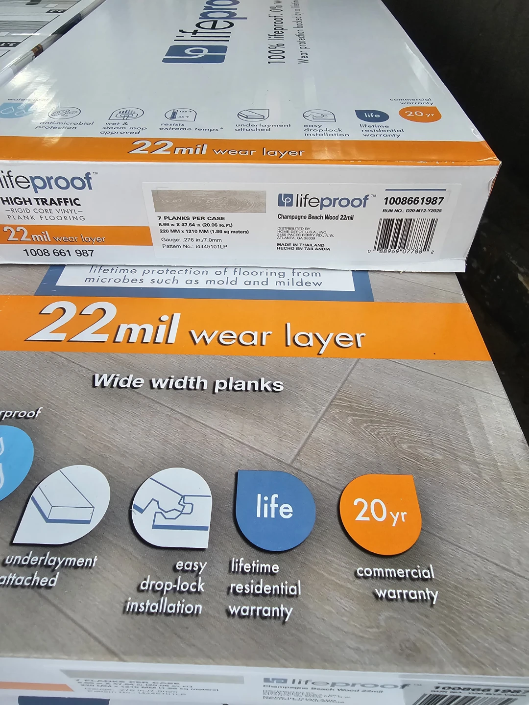 Lifeproof Champagne Beach Wood Vinyl Plank Flooring