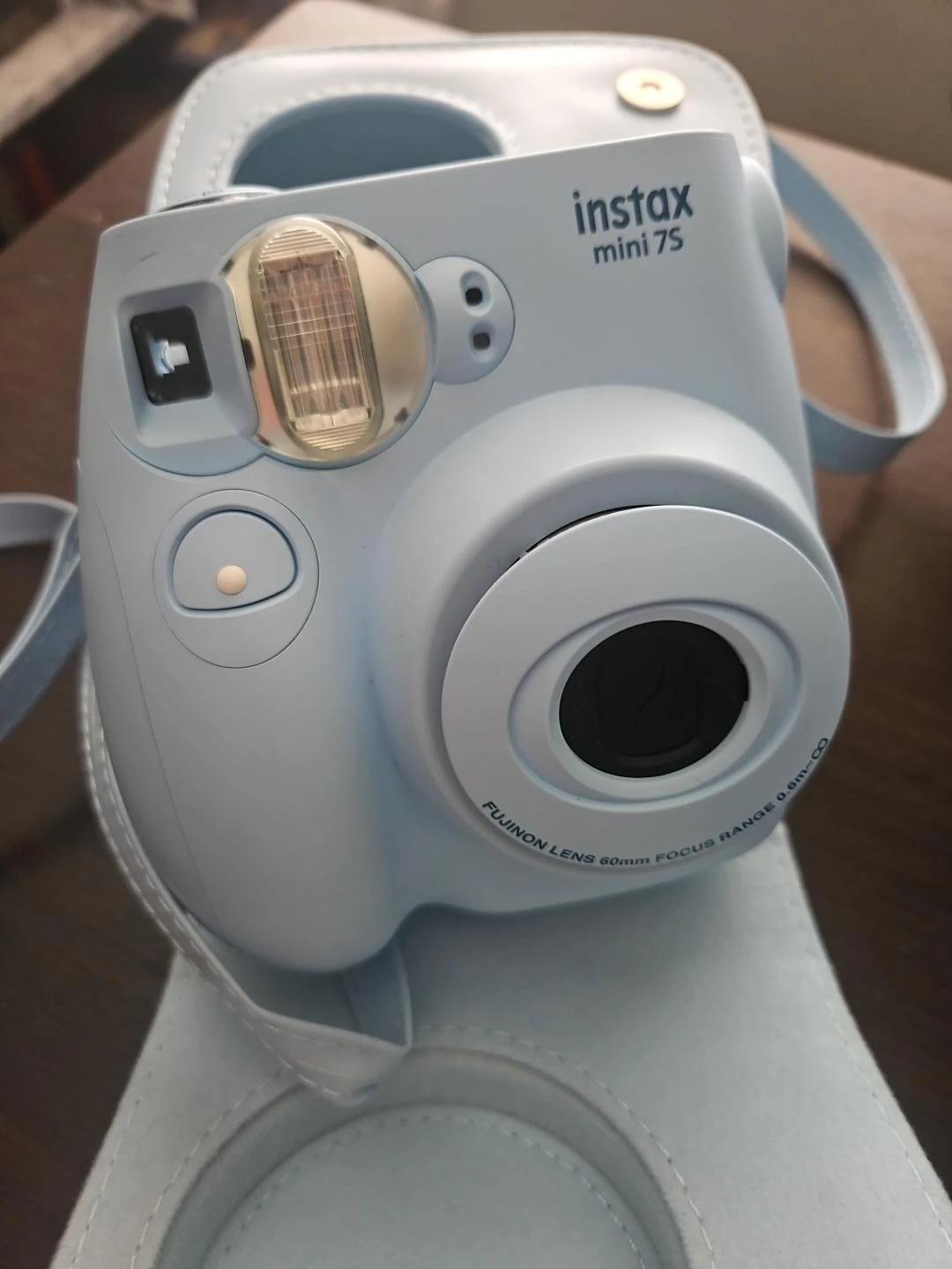 Fujifilm Instax Mini 7S Instant Camera – Light Blue with Case