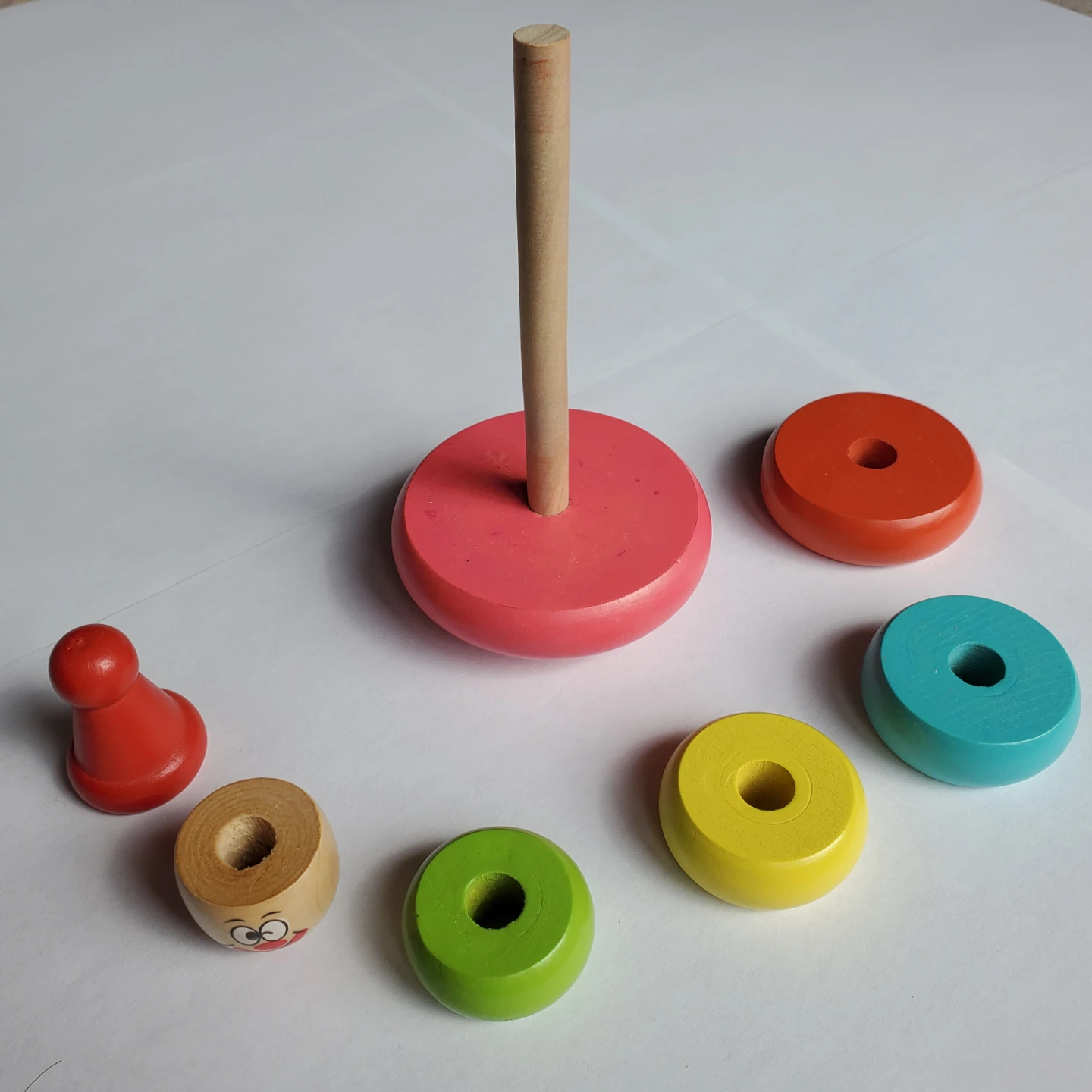 Wooden Stacking Rocking Tower Toy - photo 3