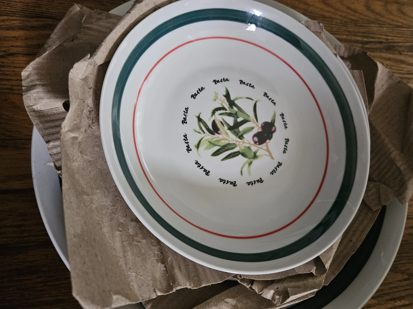 Olive Pattern Pasta Serving Set - photo 2