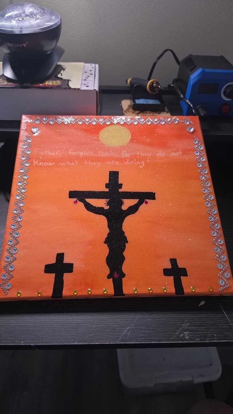 Handmade Religious Art Canvas - photo 2