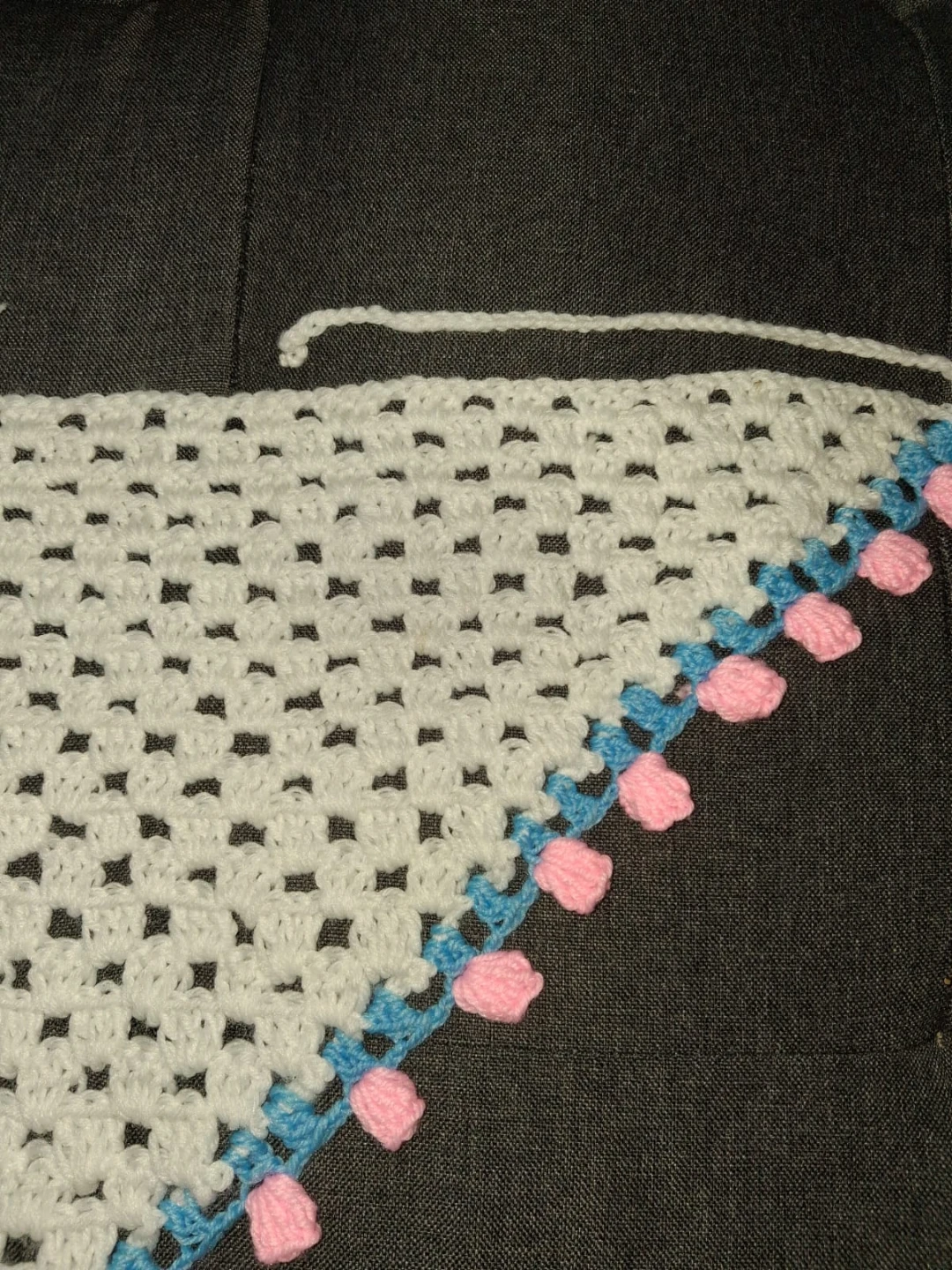 Handmade Crocheted Bandana - photo 2