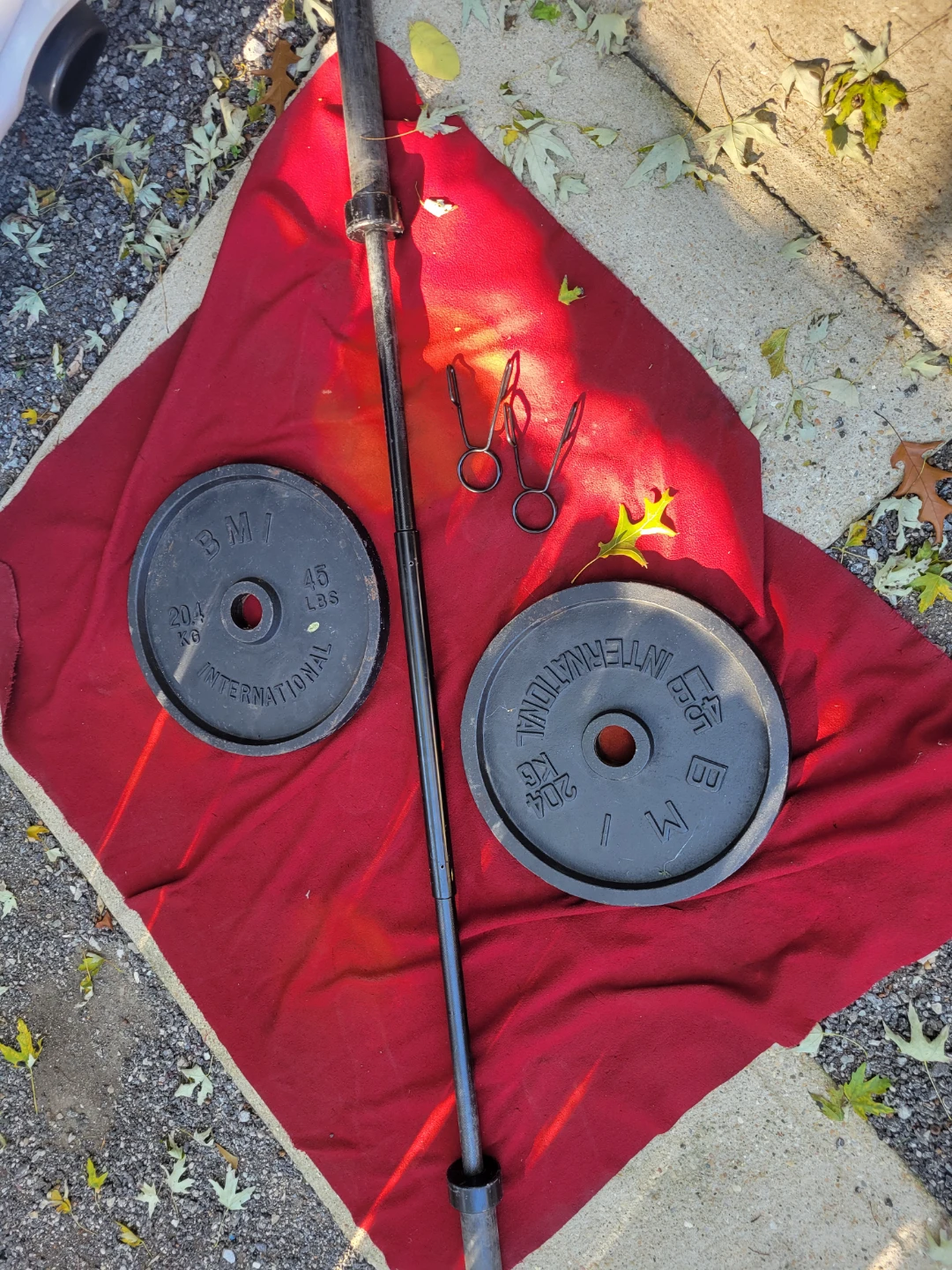 90LBs  2" HOLE.  STRAIGHT BAR WITH 2-45s - photo 3
