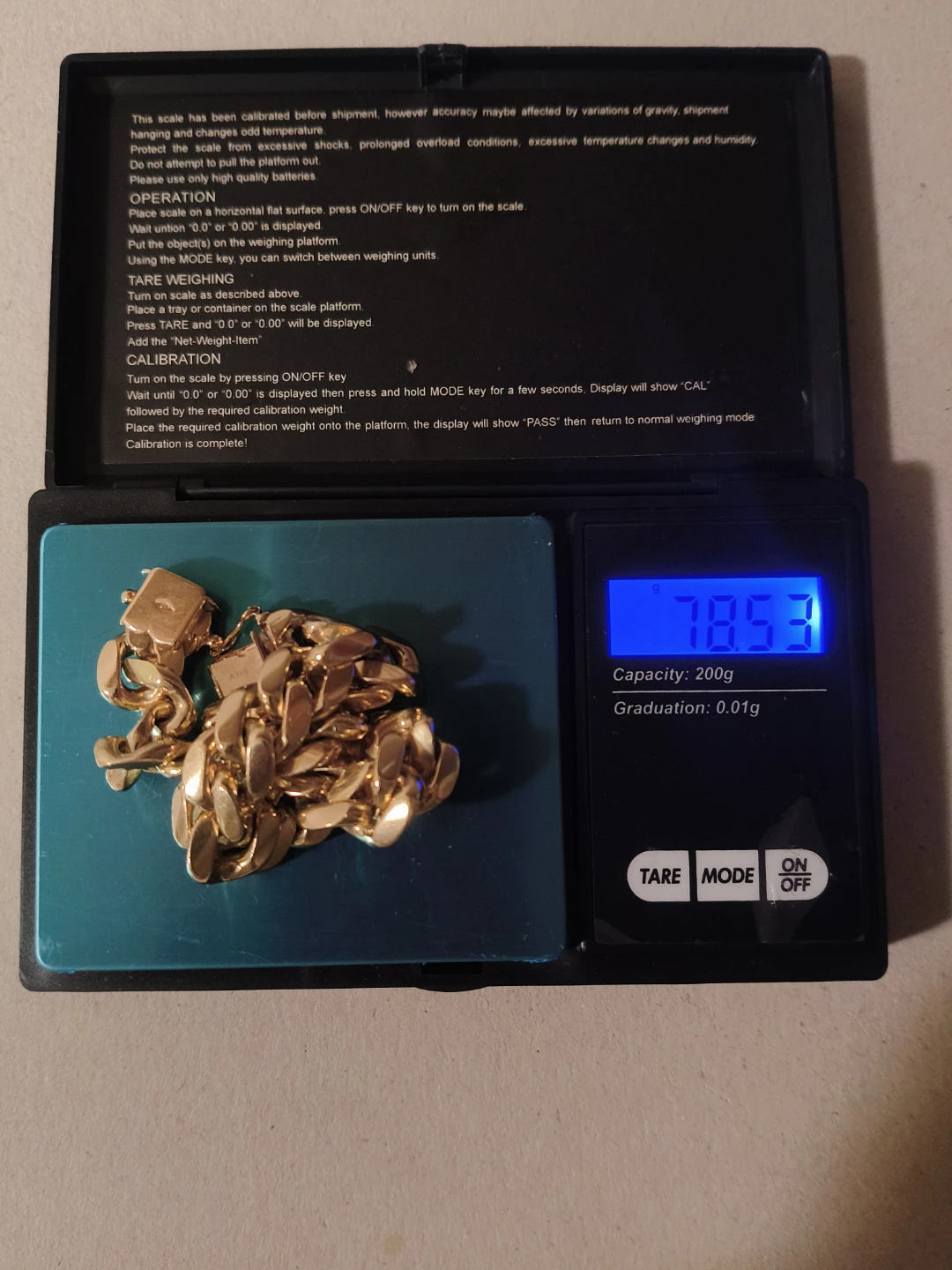 heavy 10k gold Cuban bracelet - photo 3