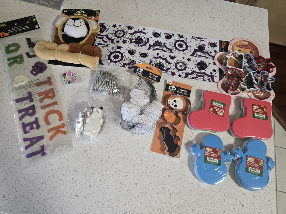 Assorted Halloween and Craft Decoration Lot