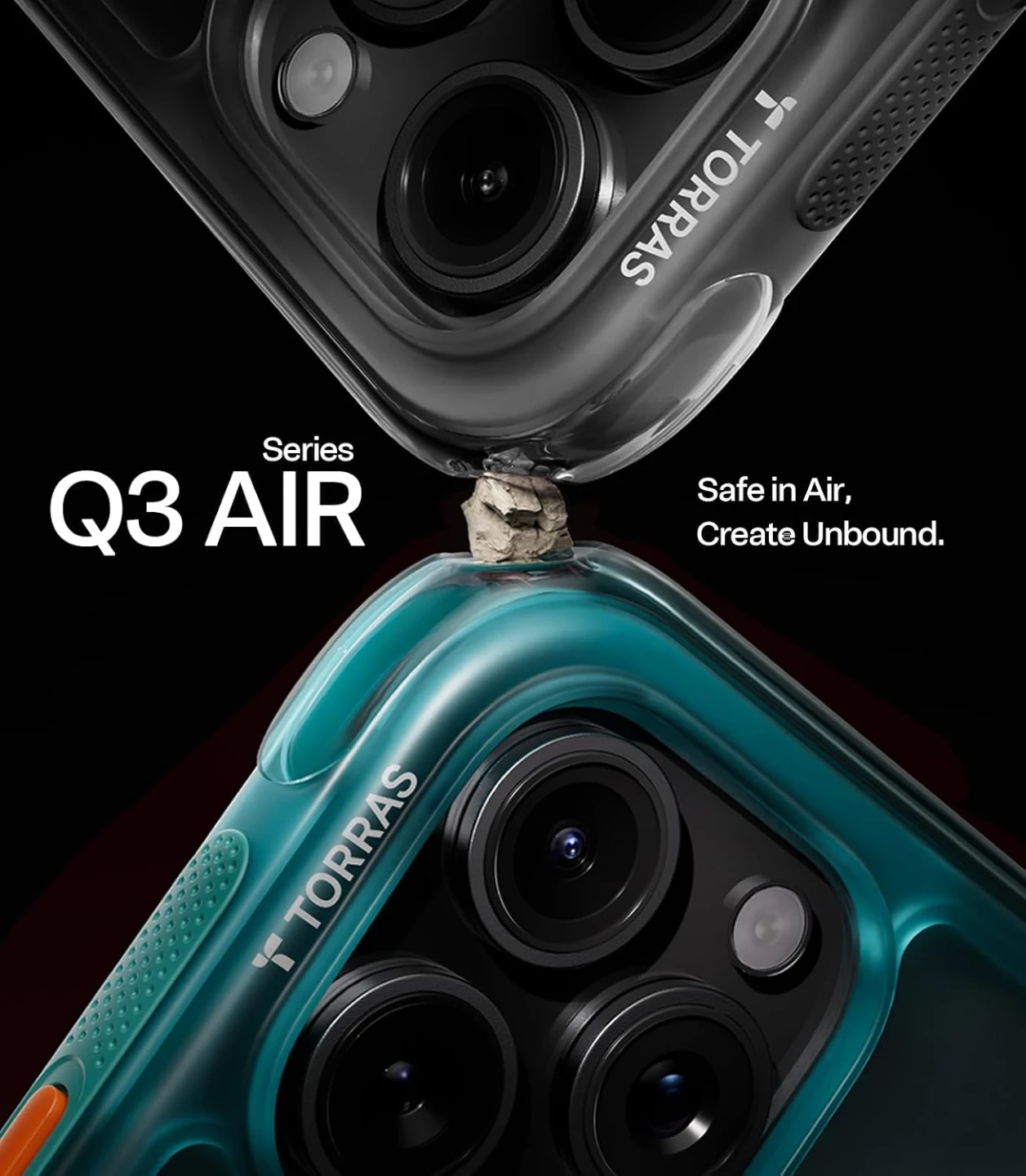 TORRAS Ostand Q3 Air for iPhone 16 Pro Max Case(Shadow Black) - photo 2