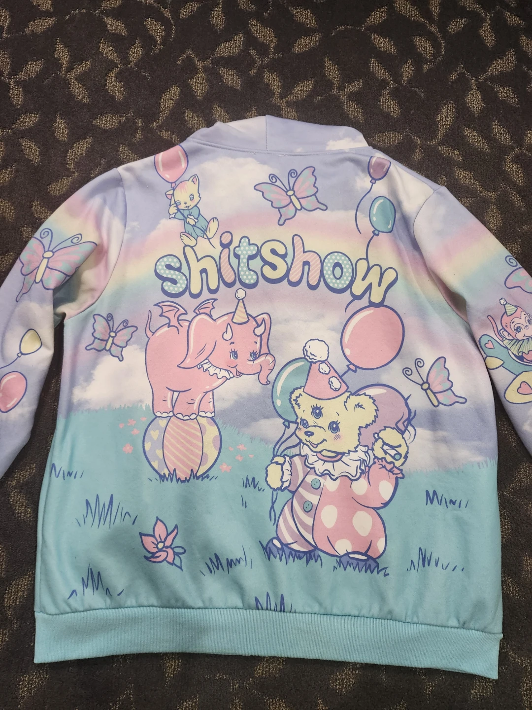 SugarThrillz Circus Print Zip-Up Hoodie - photo 5