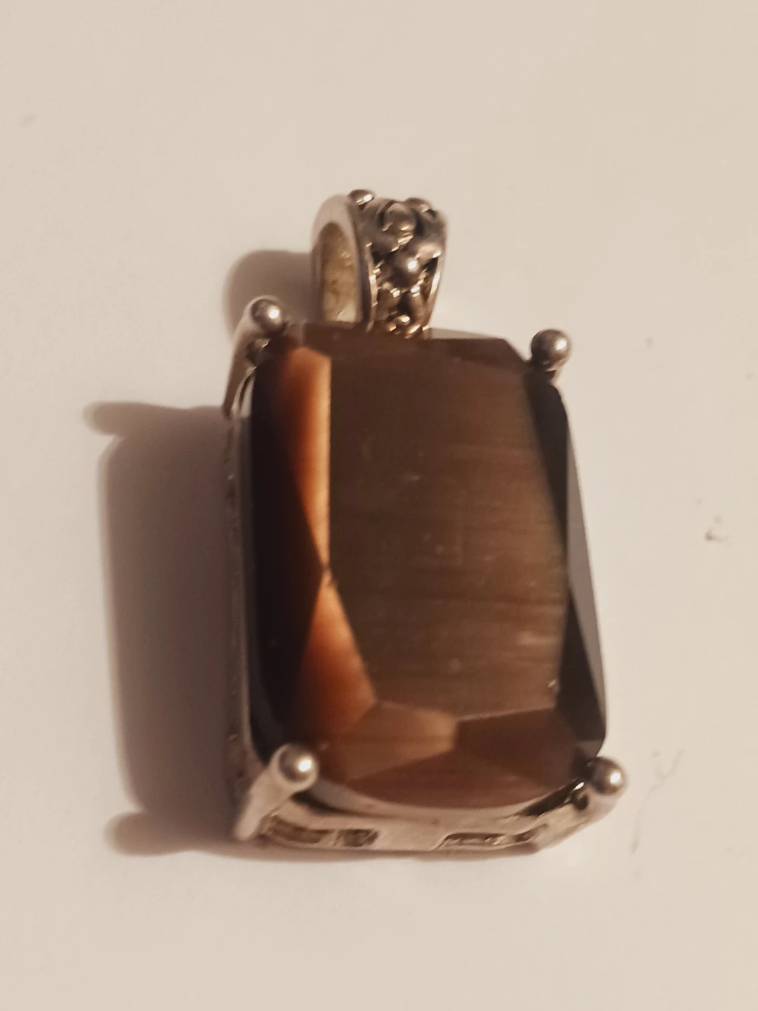 Beautiful Smokey Quartz Stone  Square Pendant - photo 2