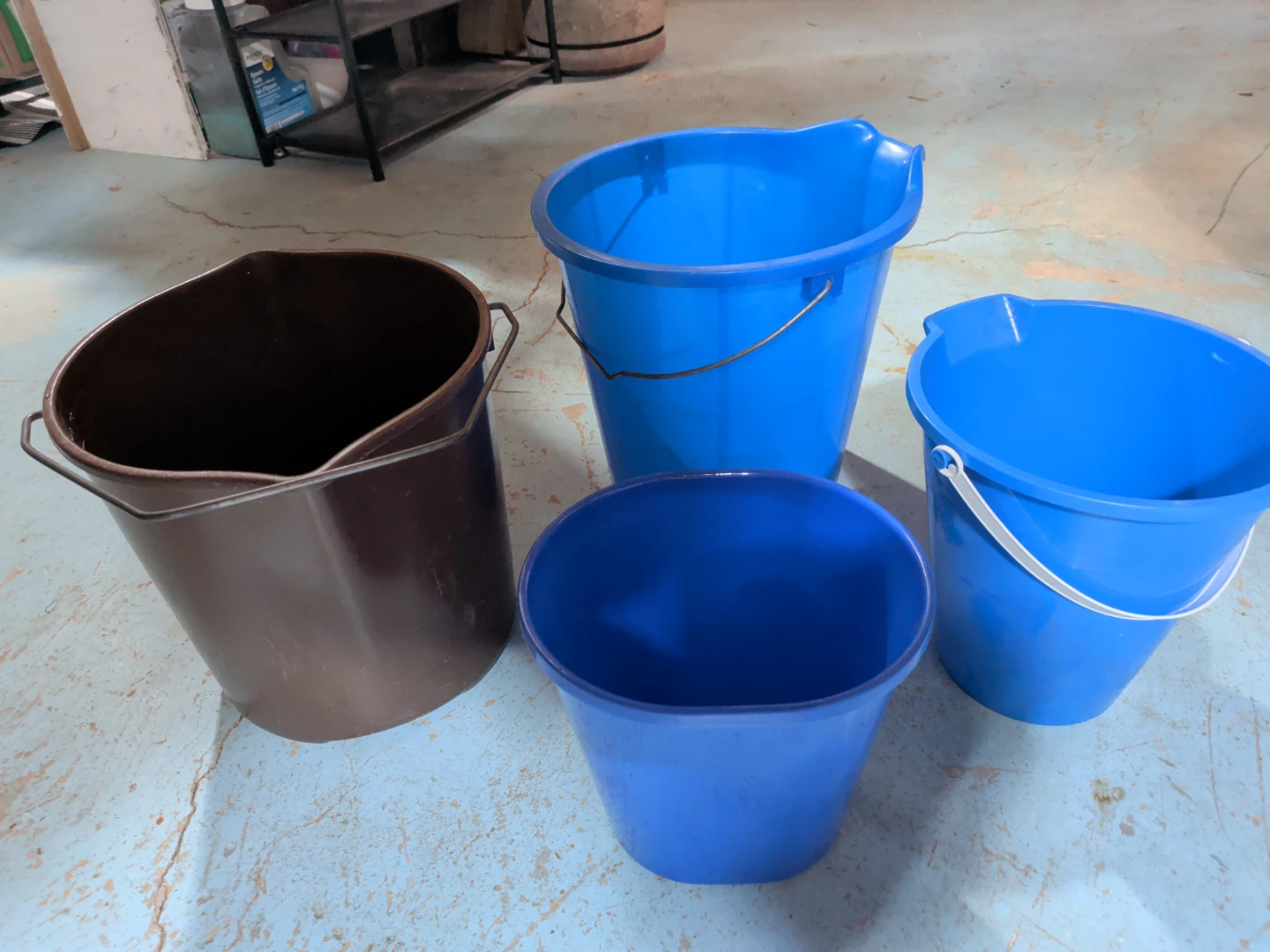 Set of 4 Plastic Buckets