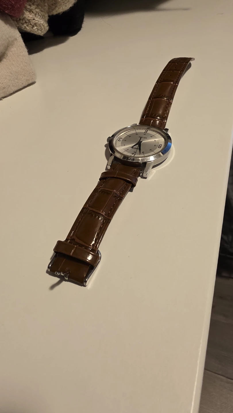 Timex Watch analog watch with Brown Leather Strap - photo 3