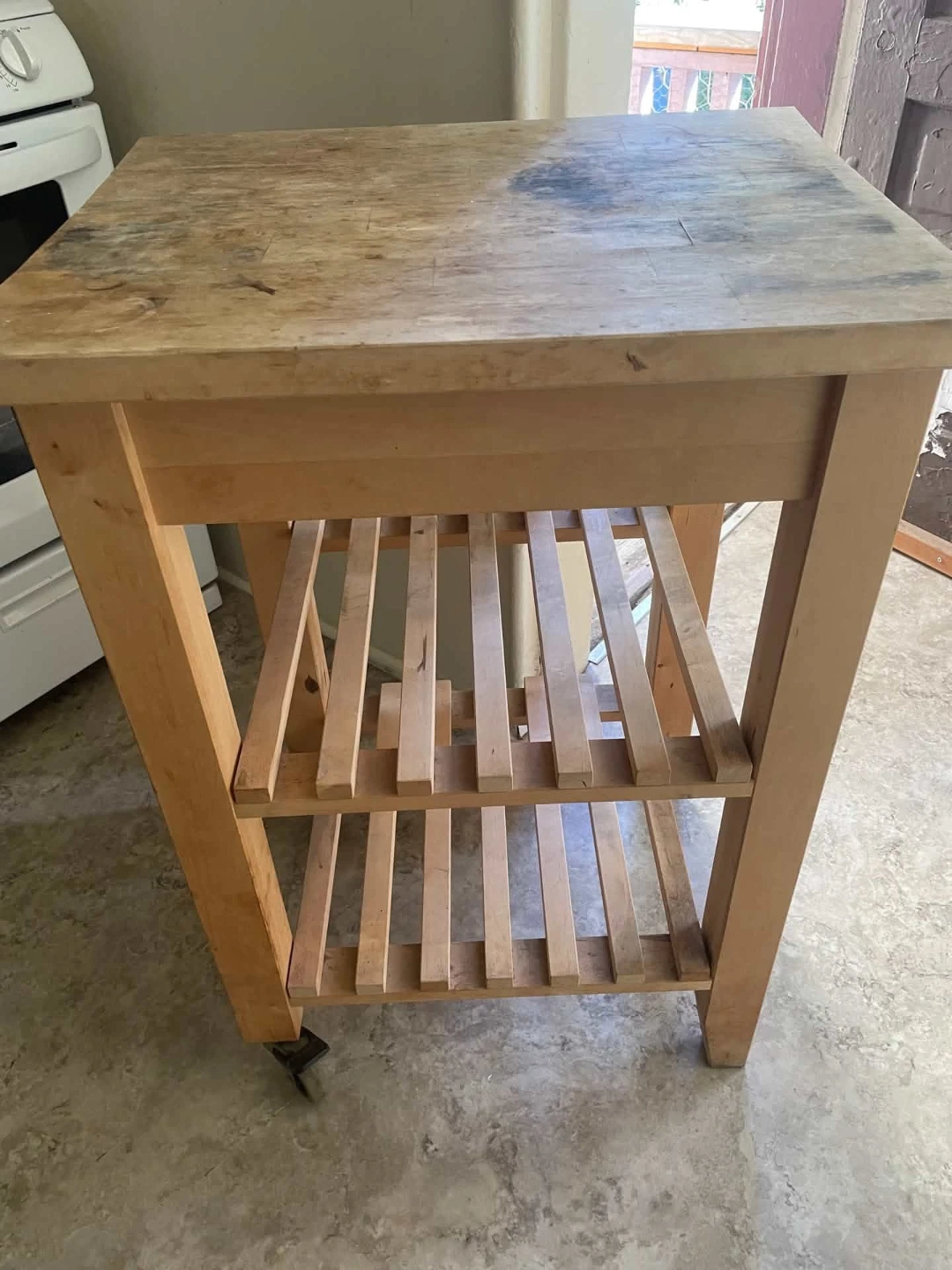 Solid Wood Kitchen Island Cart from Ikea