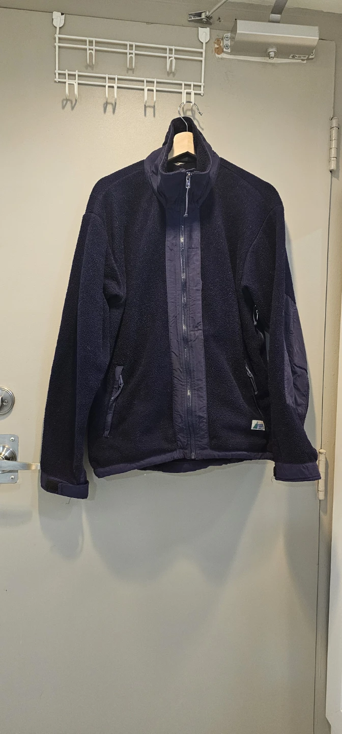 dark blue fleece jacket from MEC