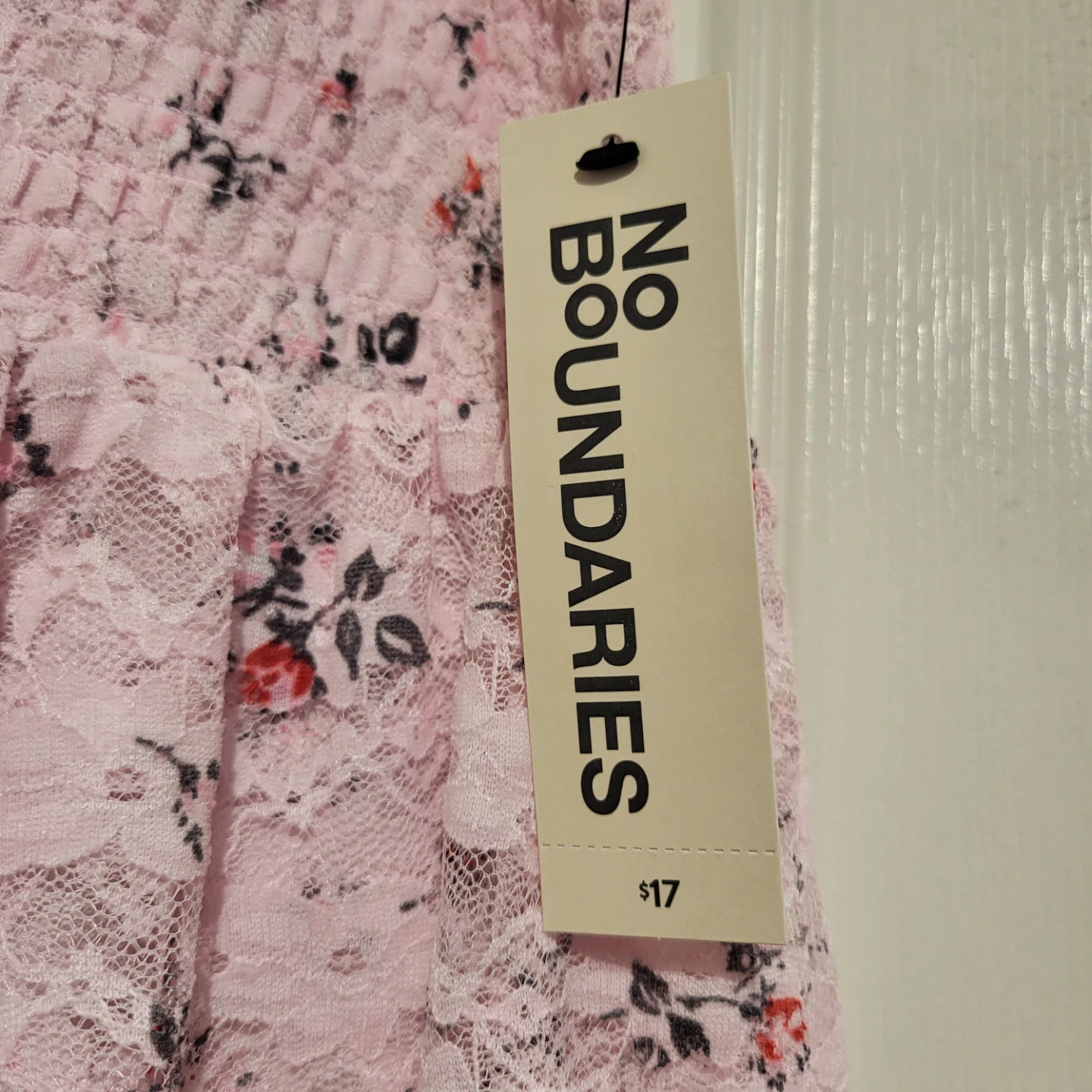 No Boundaries Pink Floral Lace Skirt - photo 3