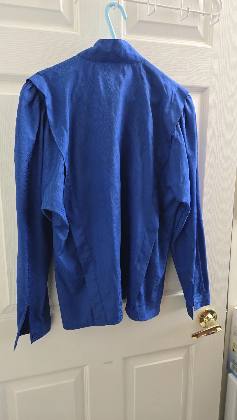 Blue Long-Sleeved Blouse - photo 4