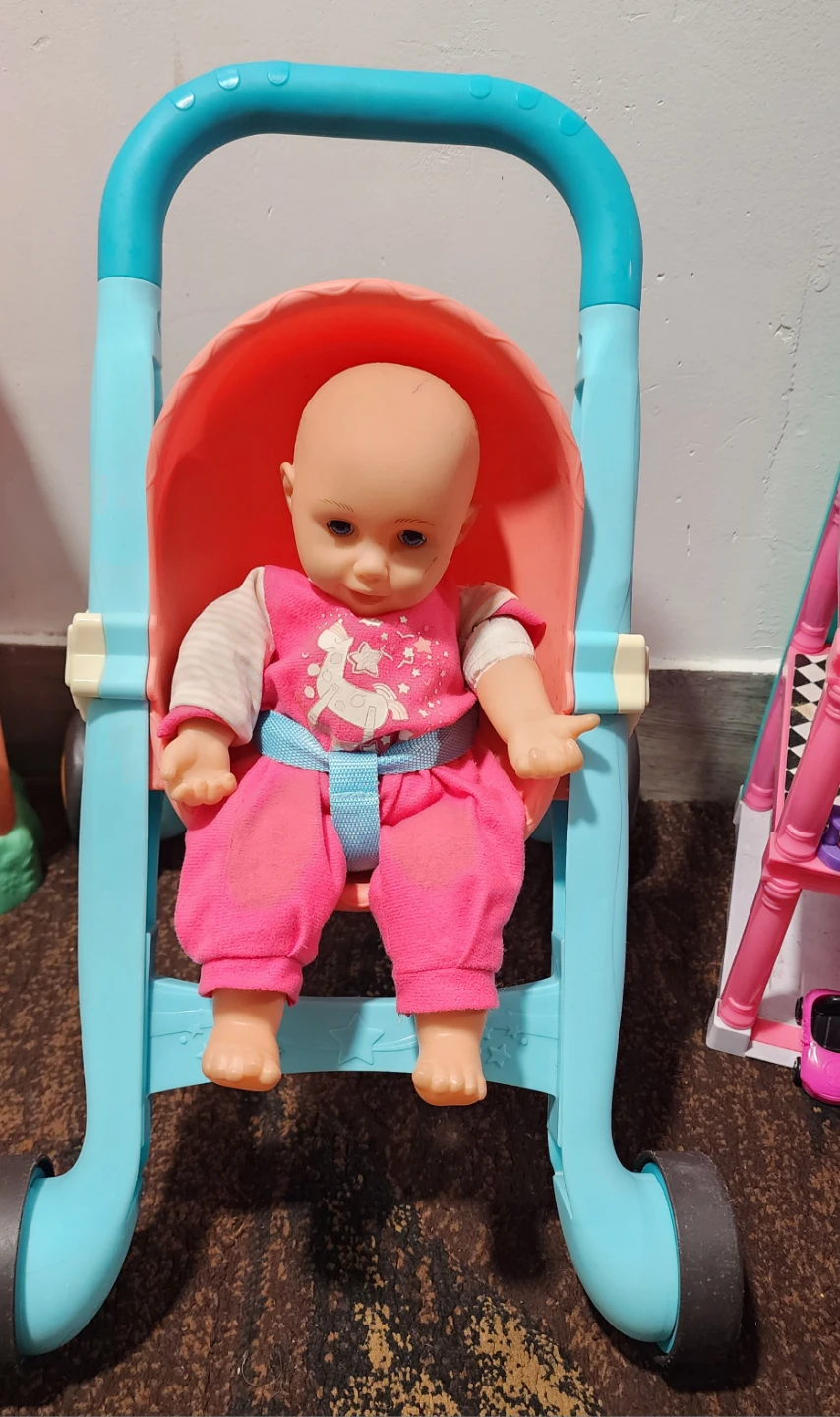 Toy Dollhouse and Stroller Set - photo 2