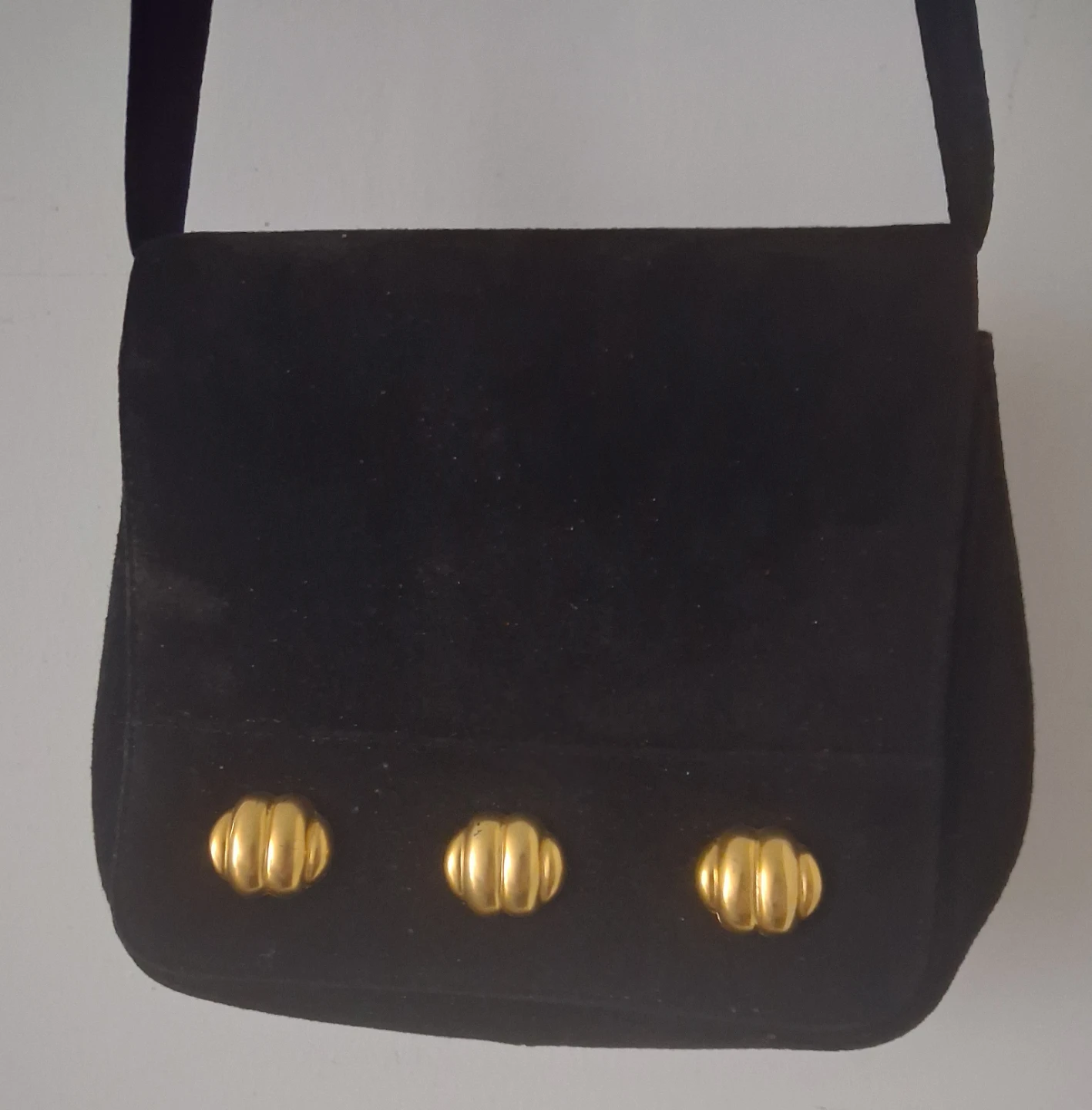 Black Suede Bag