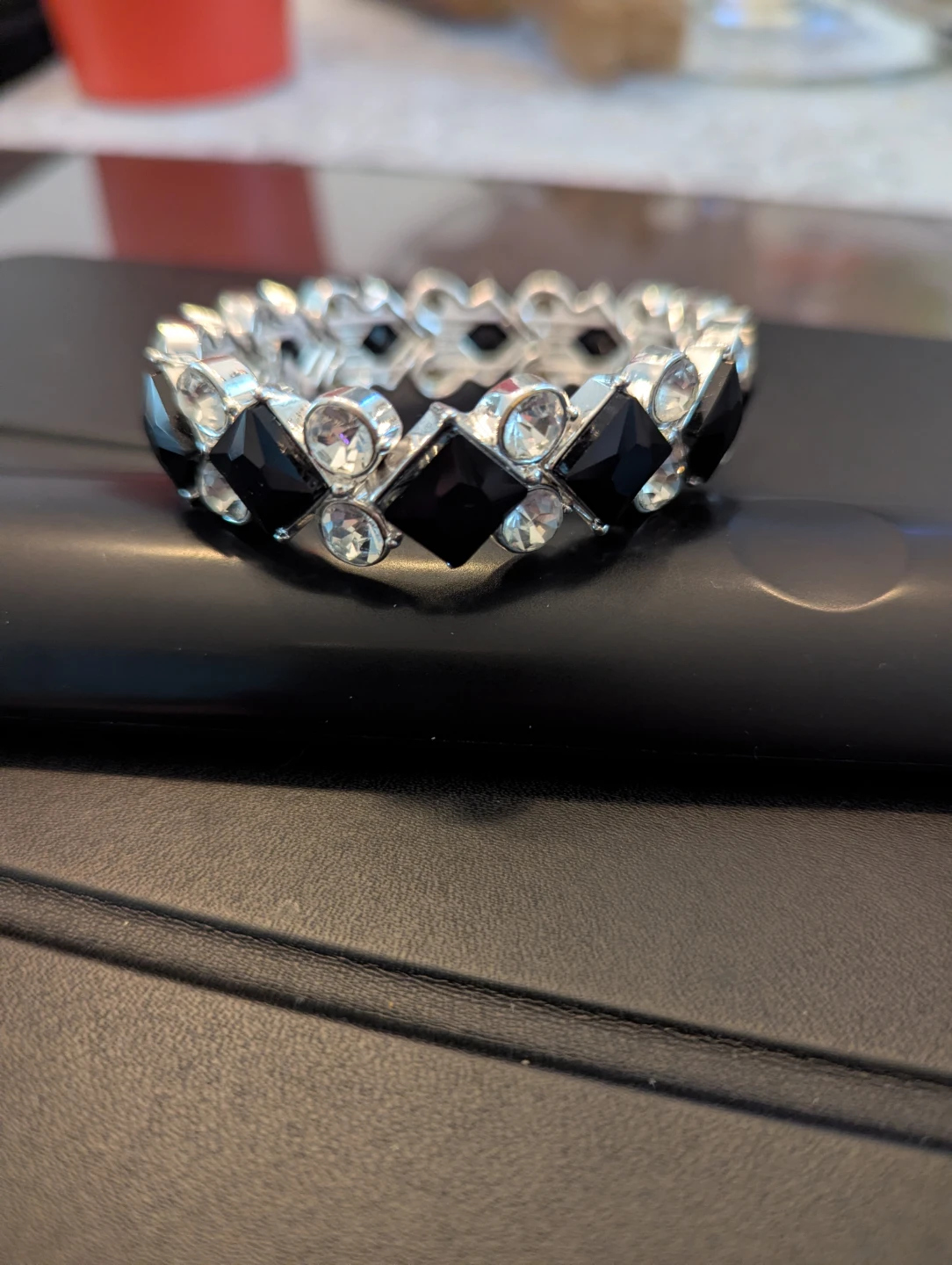 Silver Tone Stretch Bracelet