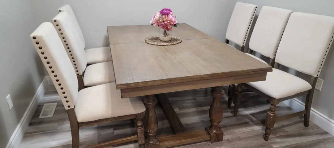 Dining table and 6 chairs