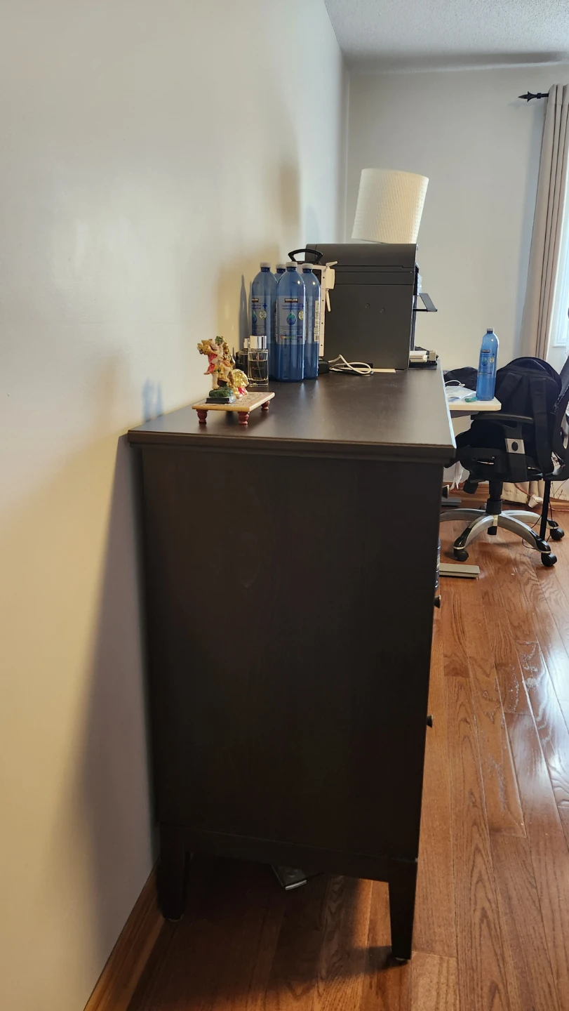 Dark Brown Six-Drawer Dresser - photo 3