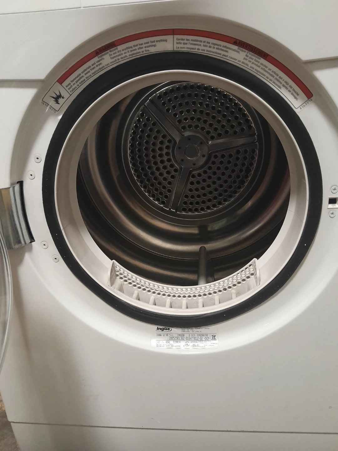 Inglis IFR8200 Heavy Duty Electric Dryer - photo 2