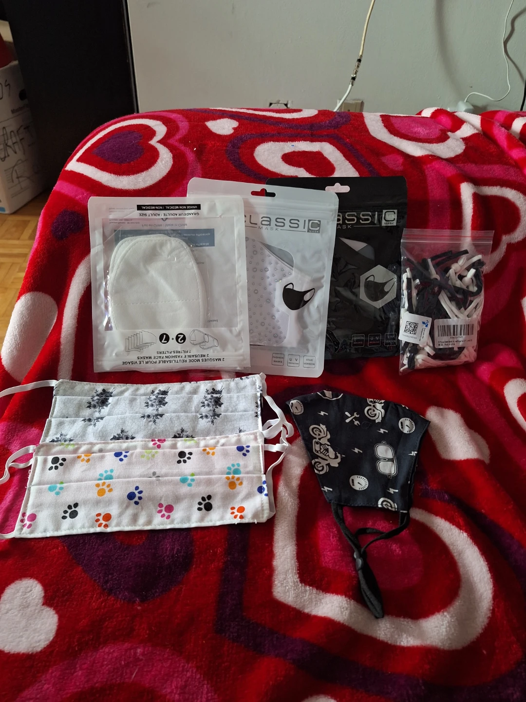 Assorted Reusable Face Masks and Filters