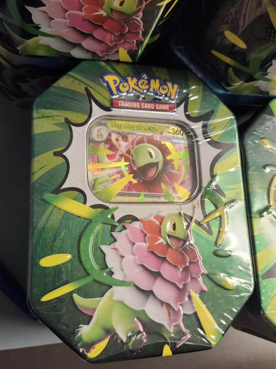 Pokemon TCG Mega Meganium EX Tin