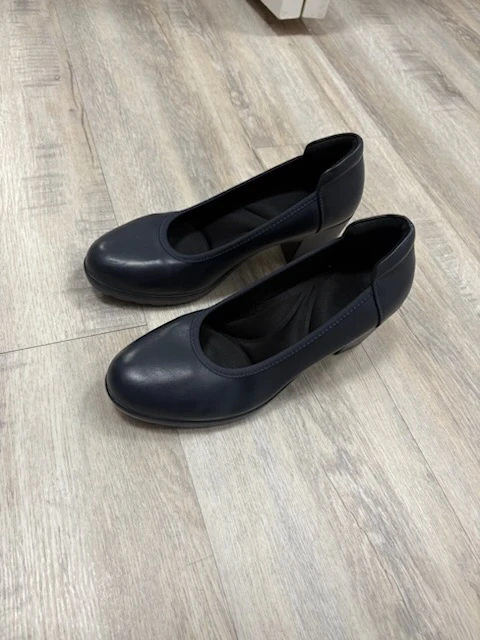 Navy Blue Comfort Block Heels - photo 4