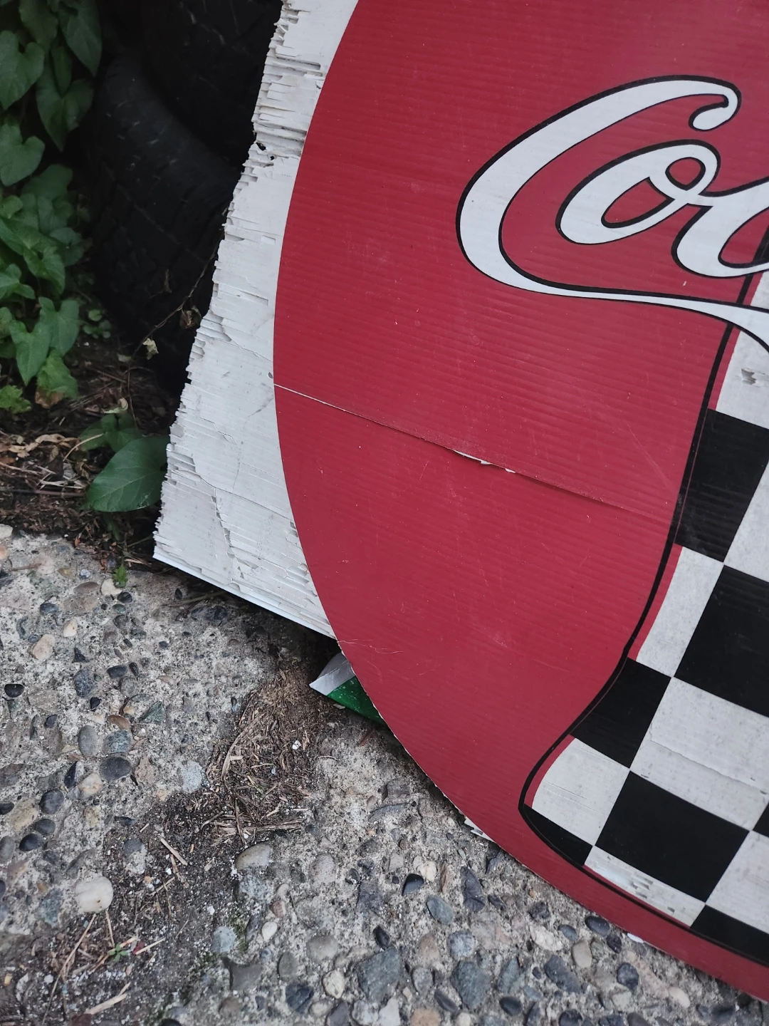 1987 vintage Coca-Cola Checkered Bottle Sign - photo 5