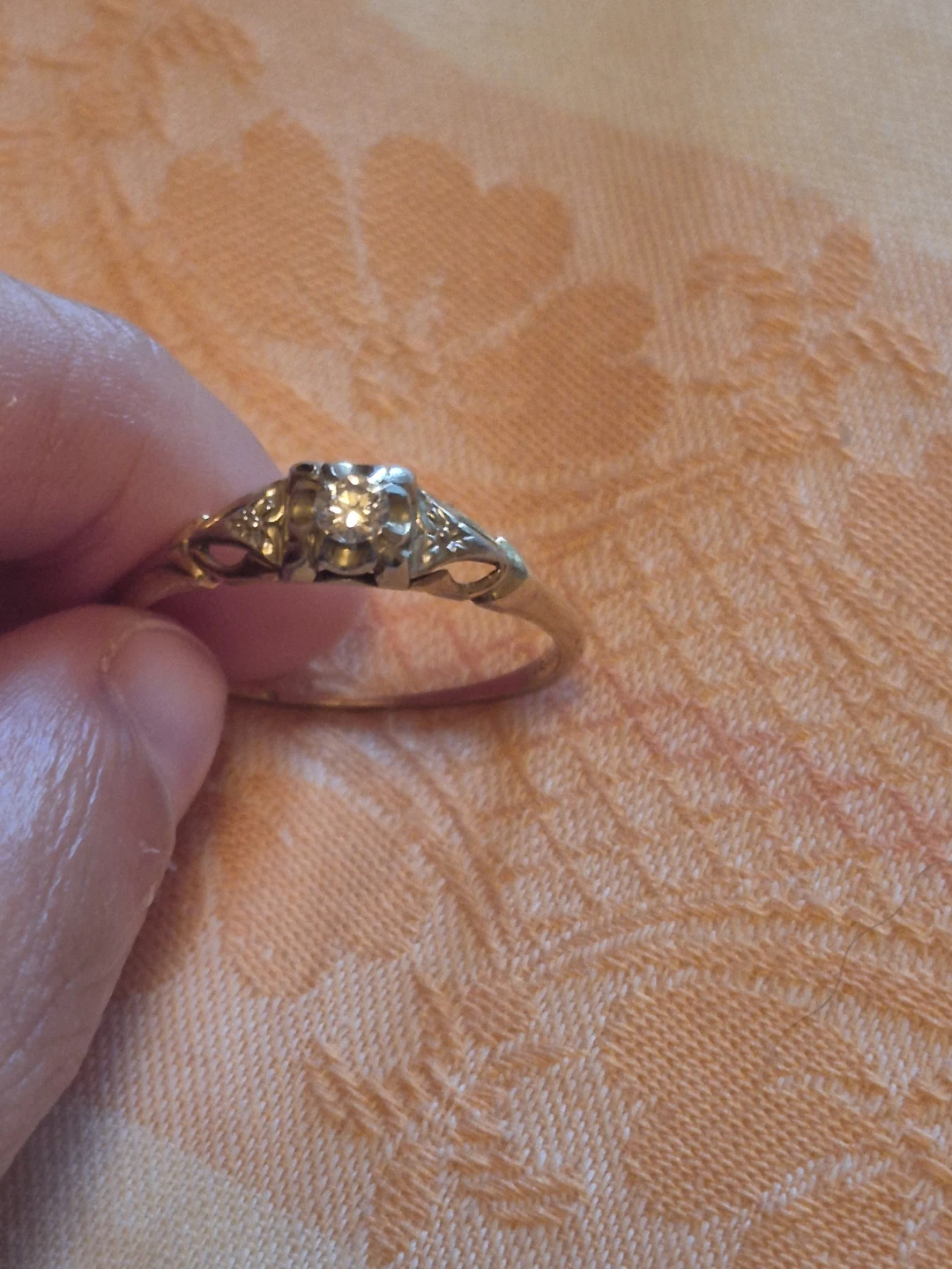 Two 14K Gold Diamond Rings - photo 2