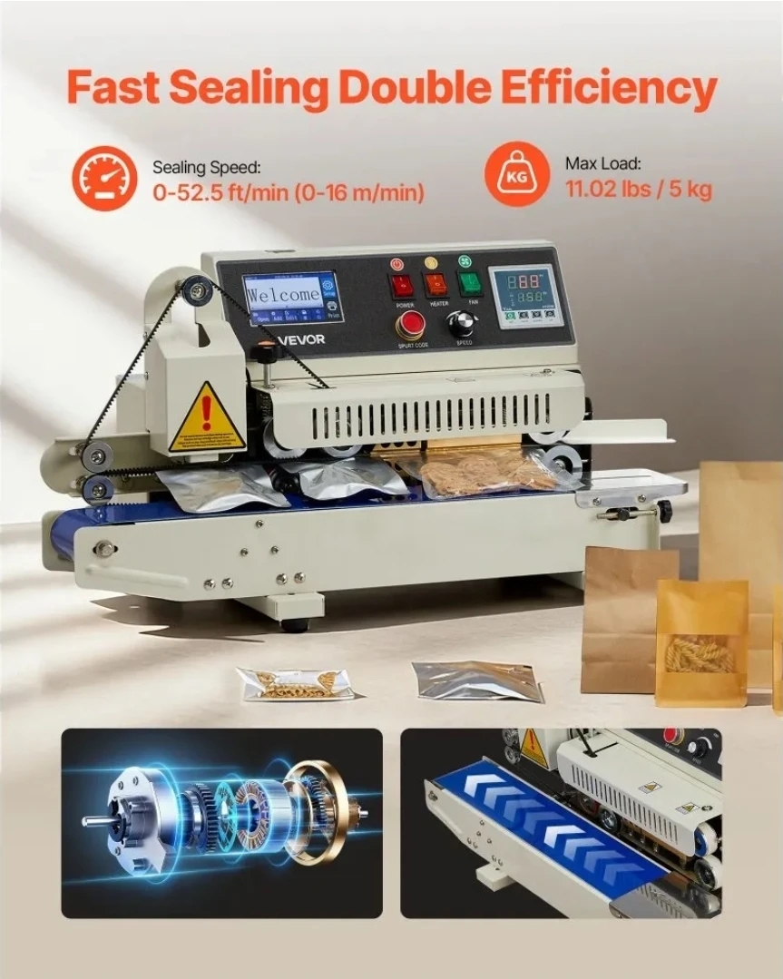 VEVOR Continuous Bag Band Sealing Machine - photo 2