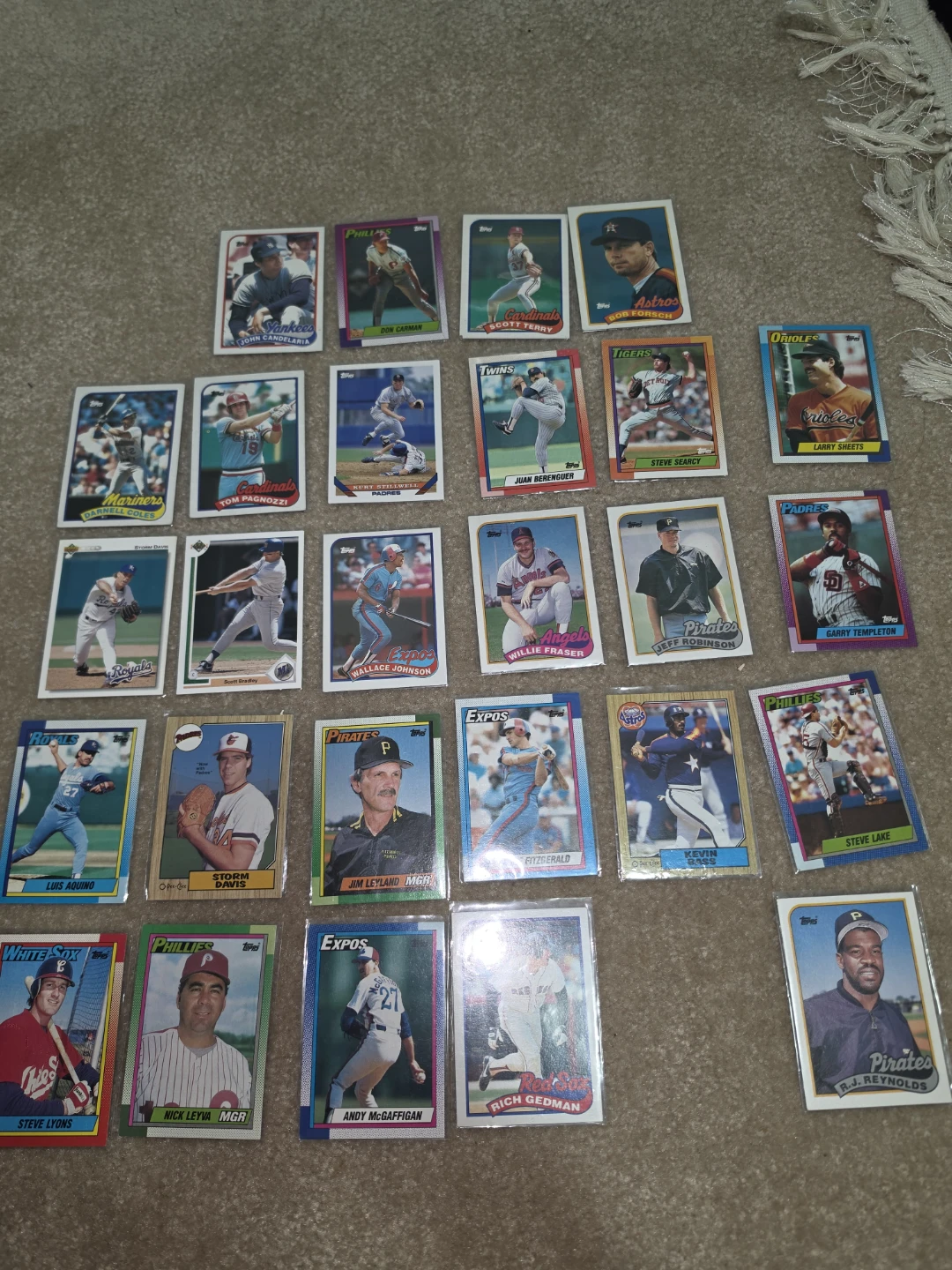 Collection of Vintage Baseball Trading Cards