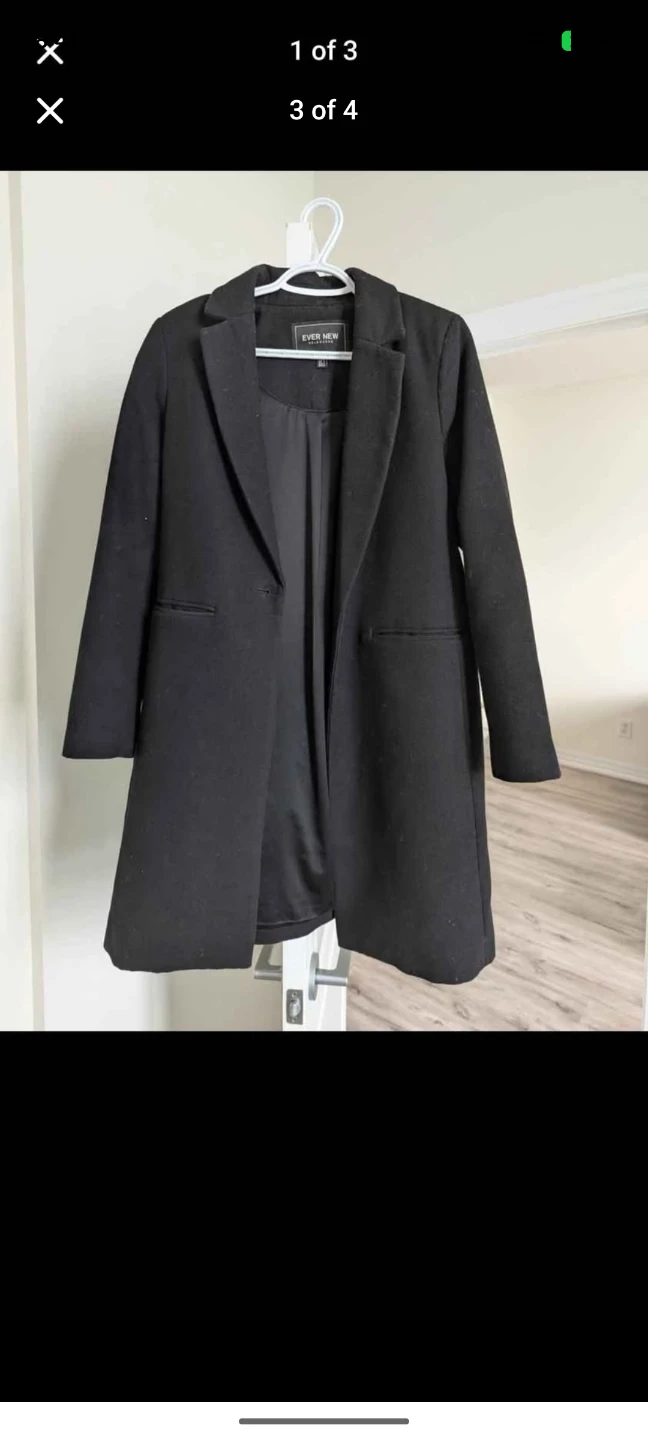 Ever New Melbourne Black Wool Coat - photo 3