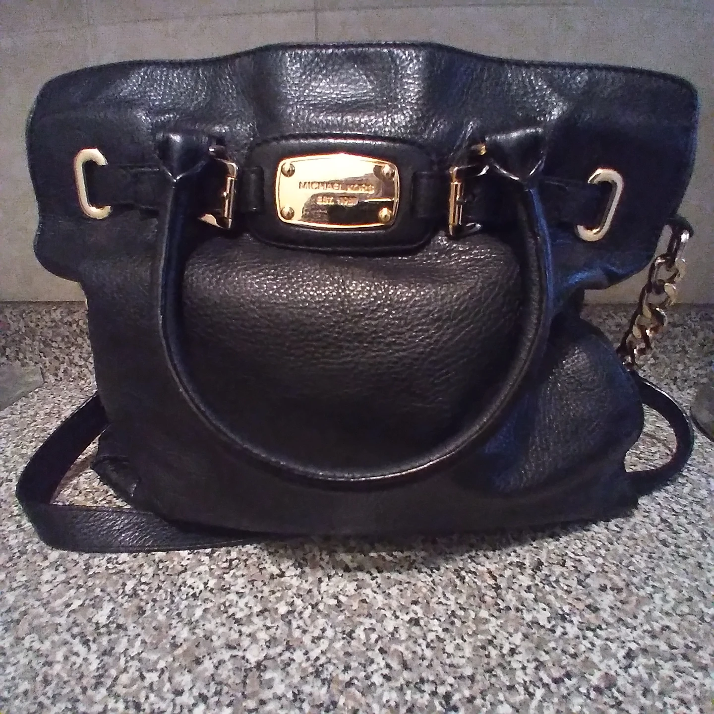 Michael Kors Black Leather Handbag