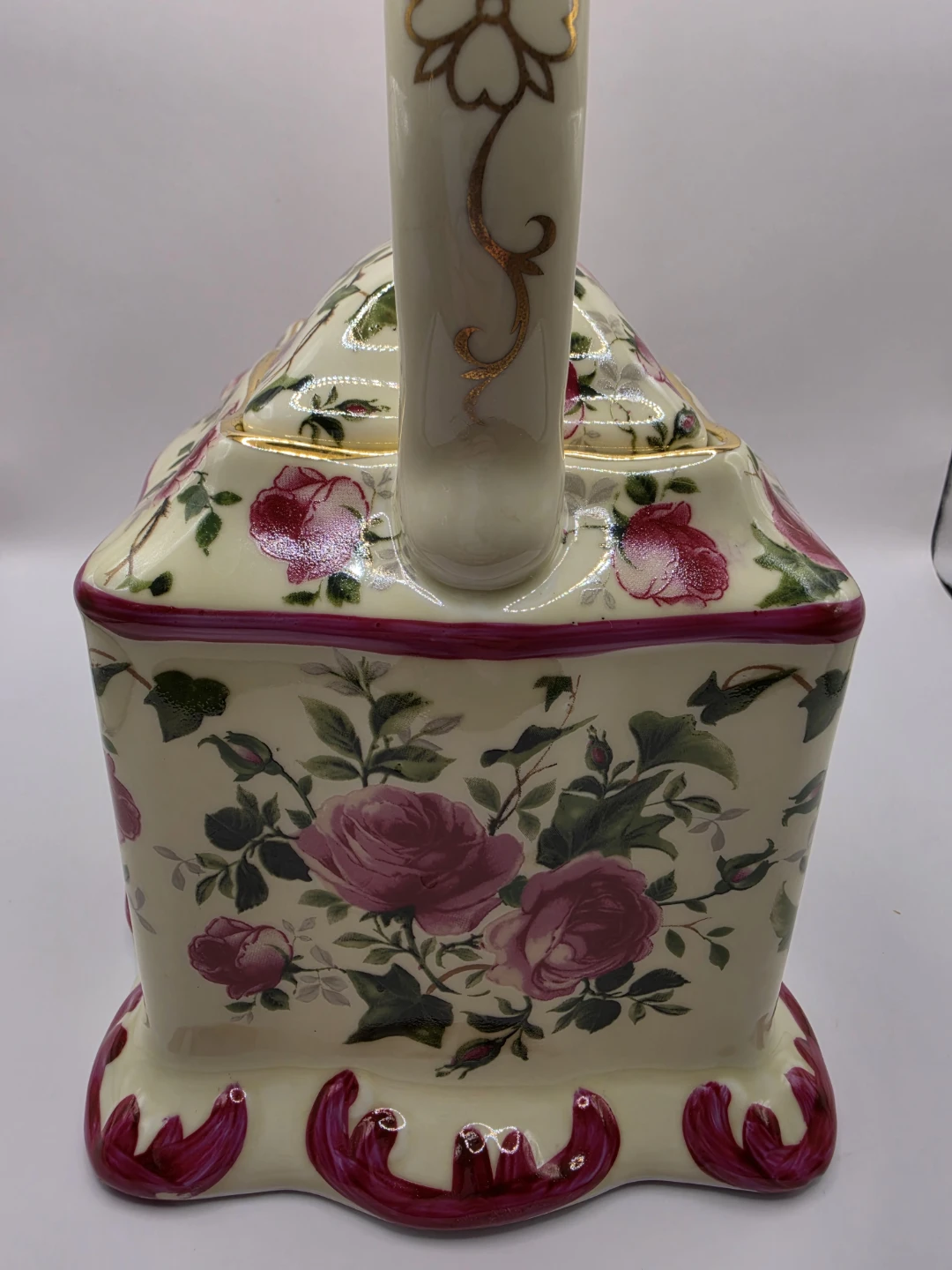 Vintage Crown Dorset Staffordshire Carriage Style Floral Teapot - photo 5