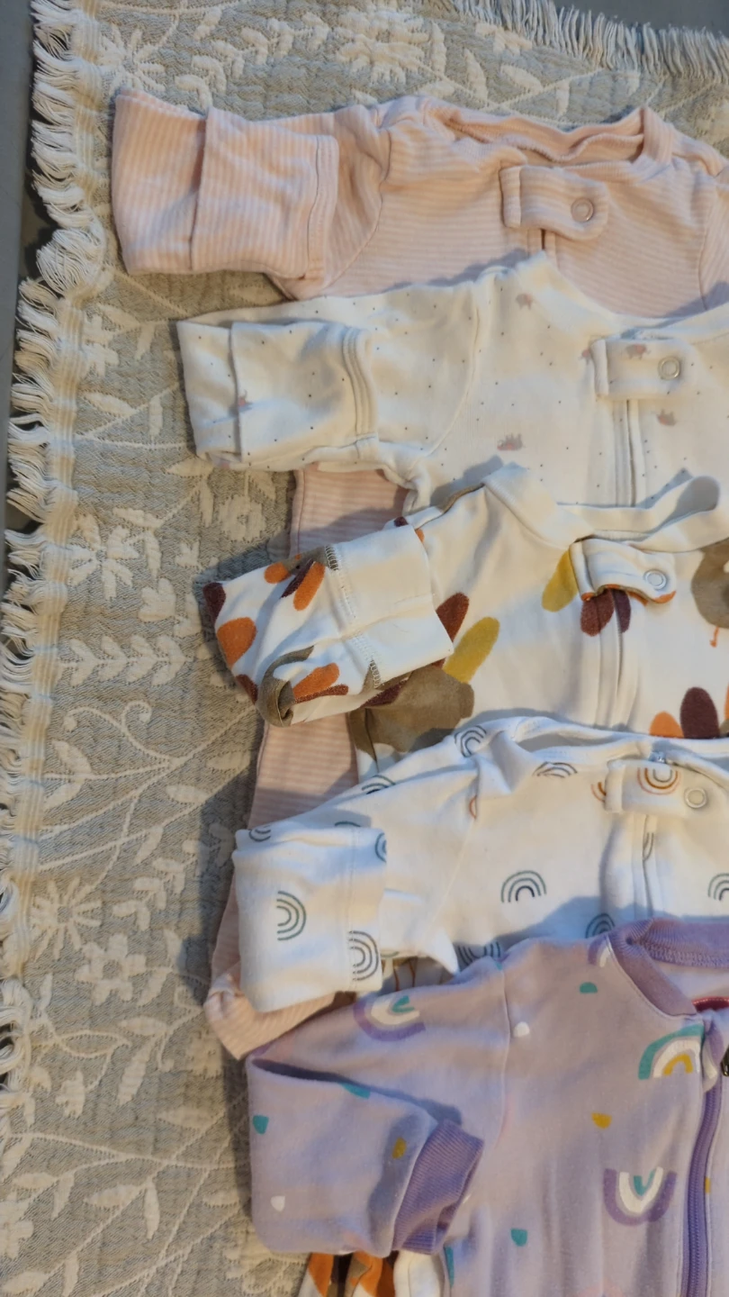 Bundle of Baby Sleepers and Rompers 0-3M - photo 2