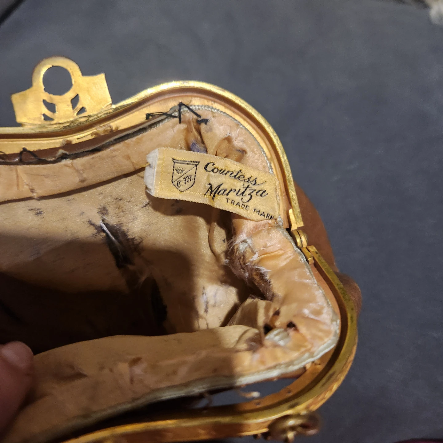 Vintage Countess Maritza Leather Handbag - photo 4