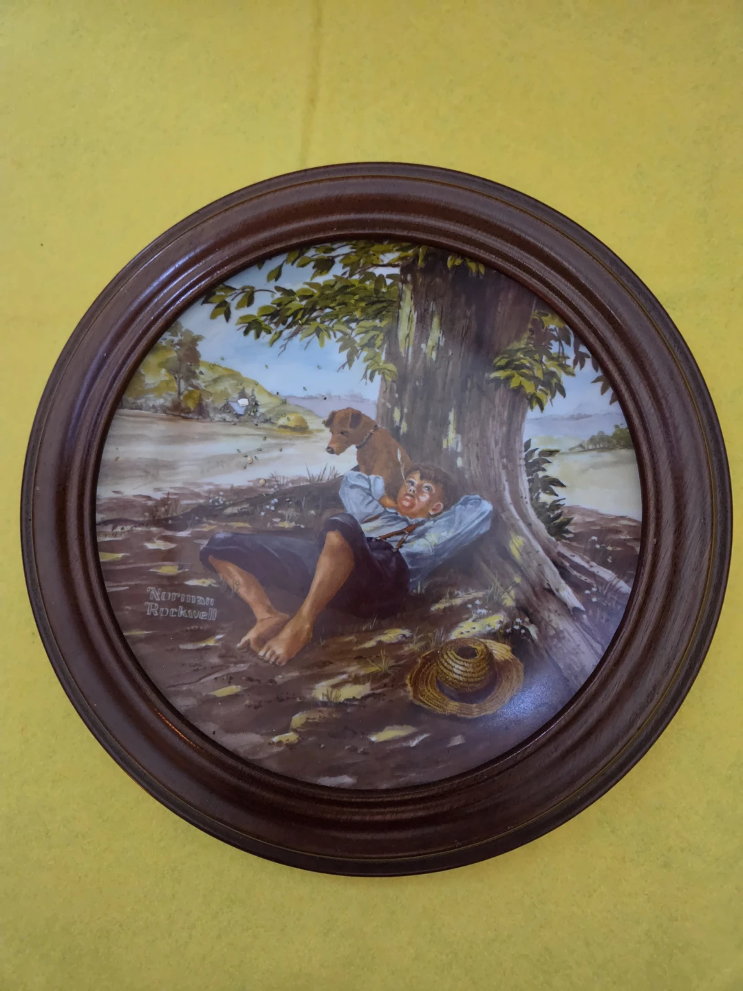 Norman Rockwell Collector Plate with Frame